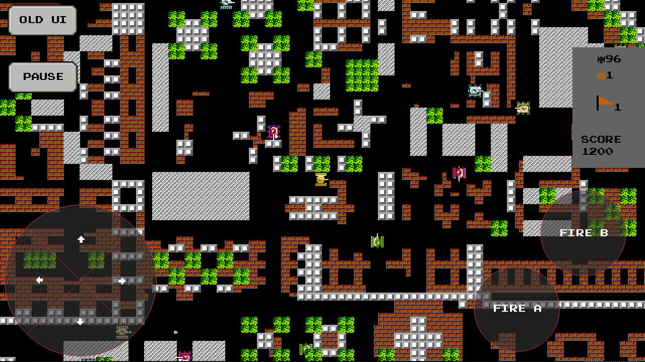 Retro tank arcade gameplay screenshot
